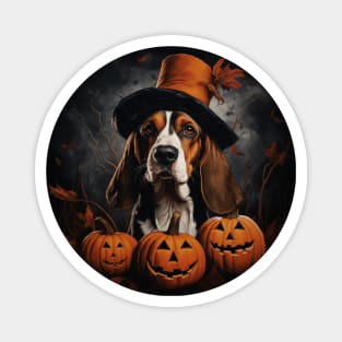 Halloween English Foxhound Magnet